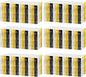6 Pack 29x108 Inch Metallic Foil Fringe Tinsel Table Skirts Banner for Rectangle Tables Streamer Garland for Birthday, Parade Floats, Valentine's Day Party Decoration(Black Gold Silver)