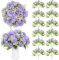 12 Packs Peonies Artificial Flowers,Silk Artificial Peonies Flowers Fake Peony Faux Floral Arrangements Bouquet for Centerpiece Table Wedding Party Home Decor Purple