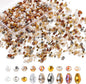 Glass Beads for Jewelry Making -800PCS Brown Crystal Beads for Bracelet Making Kit, Assorted Round Rondelle Gemstone Beads for DIY Crafts,Friendship Bracelets（Brown）