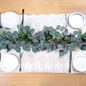 6FT Purple Flower Garlands Artificial Spring/Summer Garland Greenery Garlands Eucalyptus Garland Decoration for Baby Shower Wedding Party Table Runner Room Home Mantle Decor （Purple）