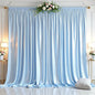 Blue Glitter Backdrop Curtain for Parties Wedding,10Ft x 10Ft Satin Shimmer Photo Backdrop,Non-Wrinkle Sparkle Drapes for Backdrops,Back Drop for Photography, Birthdays,Weddings,Prom
