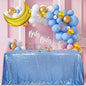 SquarePie Sequin Tablecloth 90 x 156 Inch Baby Blue Sparkly Table Linen for Wedding Party