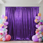 SquarePie Sequin Backdrop Curtain Not See Through Thick Glitter Background for Party 6FT x 6FT Purple