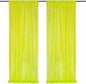 Sparkle Sequin Backdrop Curtains Panels - Yellow Sequin Photo Backdrop 2 Panels 2FTx8FT Wedding Birthday Party Background Drapes