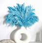 Blue Pampas Grass for Home Decor - Elegant Boho Decor - Premium Quality Pampas Grass Stems - Perfect for House, Nursery, Western, Wedding, Table, and Bohemian Decor (20PCS)