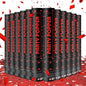 Party Poppers Confetti Cannon 12 Pack Red Poppers 12 Inch Party Shooters Mylar Confetti Red Foil Confetti Cannons Bulk for Wedding Birthday Graduation Baby Gender Reveal Christmas New Year