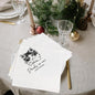 Custom Pet Cocktail Napkins for Wedding, Personalized Photo Napkins for Cat, Custom Wedding Cocktail, Bridal Shower, Engagement Party