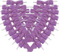 50pcs 2-1/2" Purple Satin Ribbon Bows with Twist Ties Mini Ribbon Bows for Candy Partiy Decoration Gift Packing&Wrapping Accessoried(Purple)