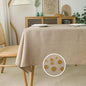 NLMUVW Linen Tablecloth 84 Inch for Rectangle, Burlap Textured Table Cloth Water Resistant Farmhouse Rustic Table Cover for Kitchen Dining Coffee, 54 x 84 Inch