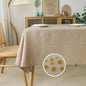 NLMUVW Square Burlap Table Cloth 54 x 54 Inch, Linen Tablecloth Water Resistant Farmhouse Rustic Textured Table Cover for Dining Kitchen Card