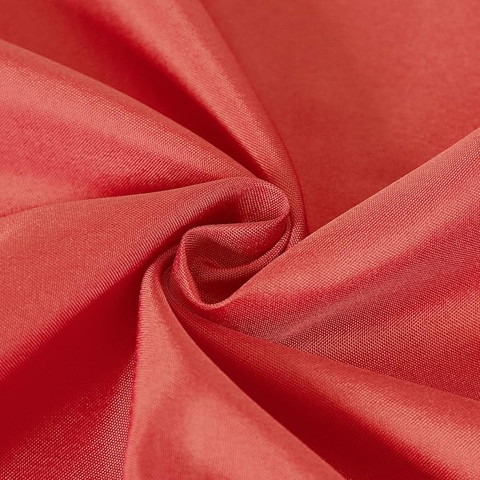 Cupuamon Square Tablecloth 52x52 inch Washable Polyester Fabric Table Cloth for Wedding Party Dining Banquet Decoration（52x52,Red）