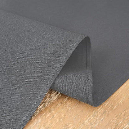 2 Pack Grey Small Short Table Runner 12 x 48 Inch Solid Color Runners Coffee Table Dresser for Daily Party Home Decoration