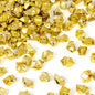 DomeStar 150PCS Fake Gold Ice, Acrylic Ice Fake Plastic Gold Nuggets Rocks Gems Marble Vases Fillers for Table Scatter Birthday Wedding Party Decoration