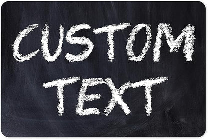 Custom Sign, Custom Street Sign, 11 Font Colors, 13 Font Styles, 4 Hole Options, 22 Sizes, 12x18 Inches, Rust Free DiBound, Fade Resistant, Made in USA by My Sign Center (Chalkboard Black)