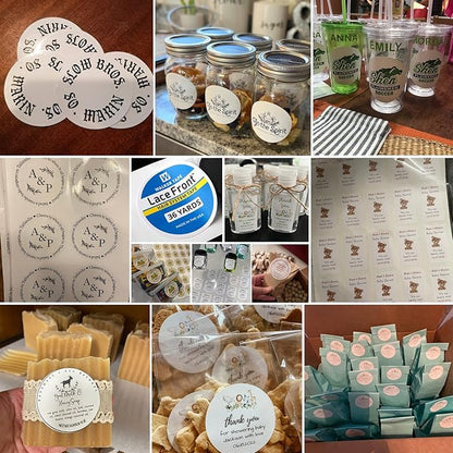 Custom Logo Stickers for Business, Personalised Logo Labels - Any Shape, Waterproof Vinyl Perfect for Branding & Packaging