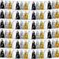 6P Black Gold Silver Foil Fringe Metallic Tassel Garland, Tassels Banner Streamers for Parade Floats, Bachelorette, Wedding, Birthday, Graduation, Christmas, Bridal/Baby Shower Party Decorations