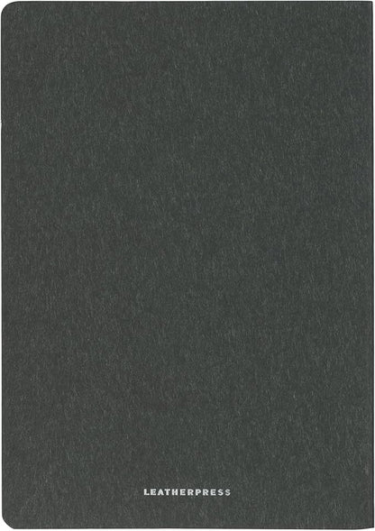 Luxury Leather Refillable Journal/Writing Notebook for Men & Women, Reusable Full-grain Leather Cover, 120gsm Thick Paper, Blank, Dotted, Lined Refills