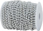 6mm Crafts Faux Pearl Beads Garland Pearl Bead Roll Strand of Pearls to Decorate Floral Centerpieces Wedding Party Favor Christmas Tree(82Feet Silver)