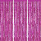 3 Pack Foil Fringe Backdrop - Hot Pink Shiny Tinsel Curtains for Party Decoration/Photo Booth Props - 3.3x8.2 FT Metallic Foil Backdrop for Birthday, Wedding, Graduation, Christmas.
