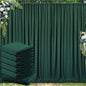 30 ft x 10 ft Wrinkle Free Hunter Green Backdrop Curtain for Parties, Polyester Dark Green Photo Backdrop Drapes 6 Panels 5x10ft for Baby Shower Wedding Birthday Party Photography Curtains