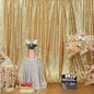 Gold Sequin Backdrop,5FT x 7FT Sequin Photography Backdrop Curtain for Party Decoration