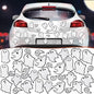 Chinco 36 Pcs Halloween Ghost Car Magnets Reflective Ghost Boo Refrigerator Automotive Magnet Stickers Cute Holiday Fridge Garage Door Decorations Holiday Waterproof Magnetic Decals