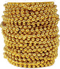 [98 Feet] Gold Pearl Beads Garland, 6MM 33 Yards Gold Faux Pearl Beads String Roll Bulk for DIY Craft Christmas Tree Wedding Party Decoration