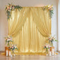 Outpain Thick 20 ft x 10 ft Gold Sequin Backdrop Curtain for Parties, Wrinkle Free Glitter Photo Backdrop Drapes 4 Panels 5x10ft Gold Back Drop Cloth for Wedding Christmas Photography Background