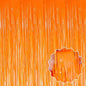 6 Pack Macaron Orange Foil Fringe Curtains Backdrop, 3.28 x 8.2 Ft Metallic Streamers Tinsel Curtains Background for Photo Booth, Birthday, Weddings, Carnivals, Graduation, Themed Party Decorations