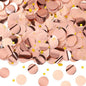 MARFOREVER Round Tissue Paper Confetti, Rose Gold Table Confetti Dots Decorations Birthday Party Scatter Table Sprinkles Hearts for Balloons Wedding Baby Shower Festival Supplies(1 inch)