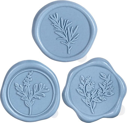 Wax Seal Stickers (60 Pcs, 3 Designs in 1 Pack) Premium Envelope Seal Stickers for Wedding Invitation Envelopes, Adhesive Wax Seals, Perfect for Seating Chart, Gift Wrapping