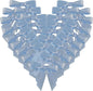 50pcs 1-1/2" Mini Light Blue Satin Ribbon Bows Without Twist Ties for Crafts Gift Wrapping Packing Christmas Baby Shower Decoration (Light Blue)