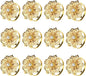 KPOSIYA Flower Napkin Rings Holder Metal Gold Napkin Rings Set of 12 for Wedding Party Holiday Banquet Christmas Dinner Delicate Serviette Buckles Decor Favor (12, Flower-Gold)