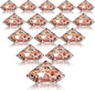 Boao 24 Pack Diamond Place Card Holders Acrylic Table Number Holder Card Stands Crystal Diamond Party Decorations Favor for Weddings Home Table(Rose Gold)