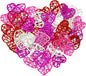 36pcs Valentine's Day Rattan Balls Heart Balls Decoration for Home Decoration Valentine's Day