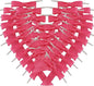 50pcs 2-1/2" Hot Pink Satin Ribbon Bows with Twist Tie Bows for Christmas Gift Packing&Wrapping (Hot.Pink)