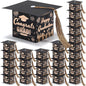 COTOPHER 36 Pack Mini Graduation Cap Gift Boxes with Tassel, Class of 2025 Graduation Candy Boxes Centerpieces for Tables Party Decorations, Small Treat Chocolate Box Graduate Favors Supplies