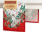 Maison d' Hermine Table Runner 100% Cotton Single Layer Table Runners 72 inches Long for Thanksgiving Christmas Decorations Home Kitchen Dining Party Wedding (Noel, 14.5" x 72")