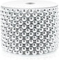 Craft String Pearls 8MM Pearl Bead, 33 Feet Silver Faux Pearl Garland Spool Roll Strand Wedding Party Decoration, Christmas Tree Decorations