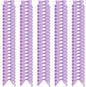 Bright Creations 100 Pack Purple Twist Tie Bows for Treat Bags, 3" Small Satin Ribbons for Craft Decoration, Gift Wrap, Themed Party Favors, Baked Goods - Purple Bow