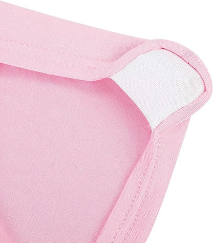 Peomeise Stretch Spandex Folding Chair Cover for Wedding Party Dining Banquet Event (Pink,6pcs)