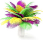 THARAHT Light Yellow Ostrich Feathers 12pcs Natural Bulk 8-10Inch 20cm-25cm for Wedding Party Centerpieces Easter Gatsbi and Home Decoration Feathers