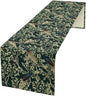 Peacock Table Runner,Retro Floral Plants Peacock Table Runner for Home Kitchen Dining Party Indoor Outdoor Decoration 13x120 Inch
