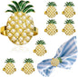 Napkin Rings Set of 8 Pearl Pineapple Napkin Rings for Napkins,Gold Napkin Holders for Cloth Napkins,Summer Napkin Ring for Farmhouse Dining Table Decor,Rustic Fruit Napkin Ring Holders