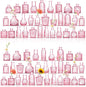 Bud Vases in Bulk 64, Glass Vases for Centerpieces, Small Vases for Flowers, Small Flower Vase for Centerpieces, Mini Vintage Vase, Pink Bud Vases for Wedding Table Decor