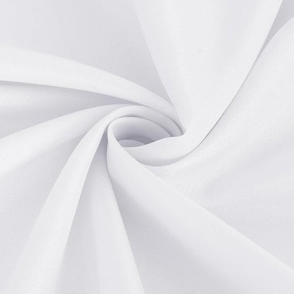 Fitable 8 Pack White Table Cloths 120 Inch Round - Stain Resistant and Washable Tableclothes, Polyester Fabric Table Covers for Wedding, Party, Banquet, Formal Events