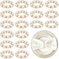 100pcs Pearl Napkin Rings Imitation Pearl Ring Napkins Holder Universal Napkins Holders Pearls Napkin Rings for Cloth Napkins for Wedding Party Dinner Table Decor and Daily Use