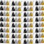 8P Black Gold Silver Foil Fringe Metallic Tassel Garland, Tassels Banner Streamers for Parade Floats, Bachelorette, Wedding, Birthday, Halloween, Christmas, Bridal/Baby Shower Party Decorations