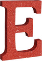 TONIFUL 8 Inch Red Glitter Letter E Table Centerpiece A-Z Red Birthday Party Decorations,Red Alphabet E for Birthday,Chrismas,Graduation,Bridal Shower,Wedding,Anniversary Party Supplies