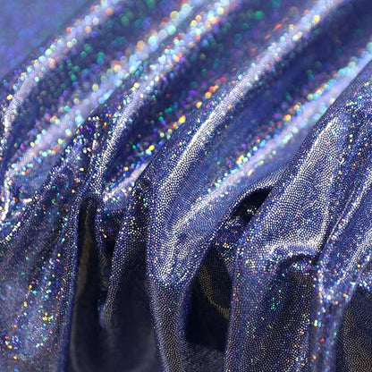Fitable Sequin Tablecloth for Parties 60x102 Inch - Sparkle Glitter Laser Rectangle Overlay for Independence Day Decoration Ceremony Birthday Holiday Banquet, Dark Blue